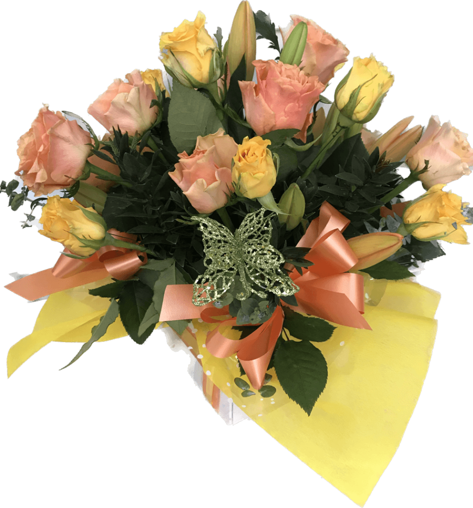 Florist Choice Rose Box $80; Mixed Colours Available